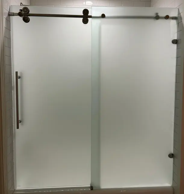 Bath sliding tina satin glass