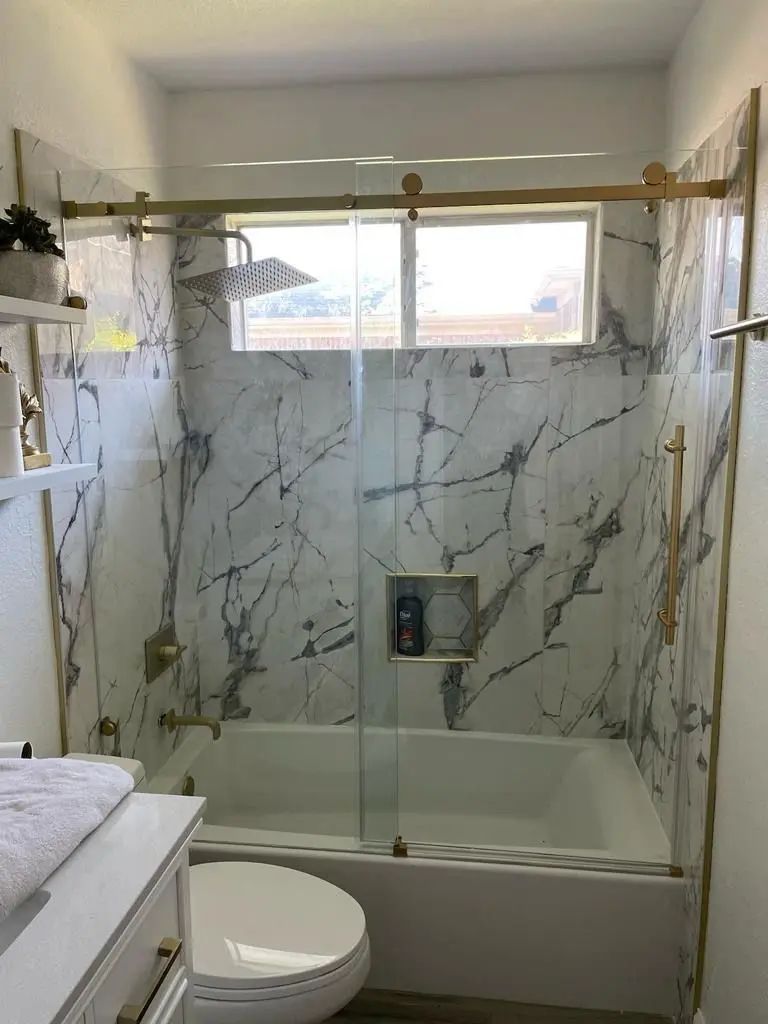 Bath sliding tina gold