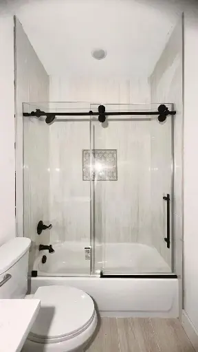 Bath sliding tina black