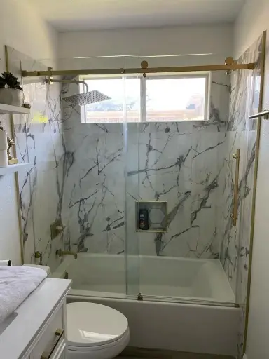 Bath sliding tina gold