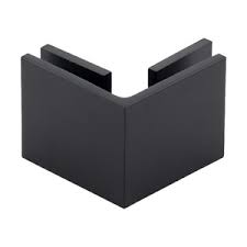 Clip - 90 glass to glass black