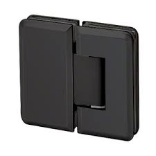 Hinges glass to glass black