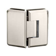 Hinges glass to glass brush nickel