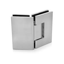 Hinges glass to glass brush nickel 135