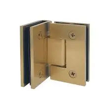 Hinges glass to glass 90 Gold