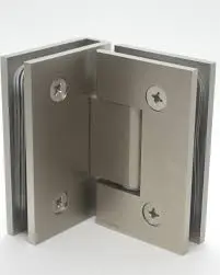 Hinges glass to glass 90 brush nickel
